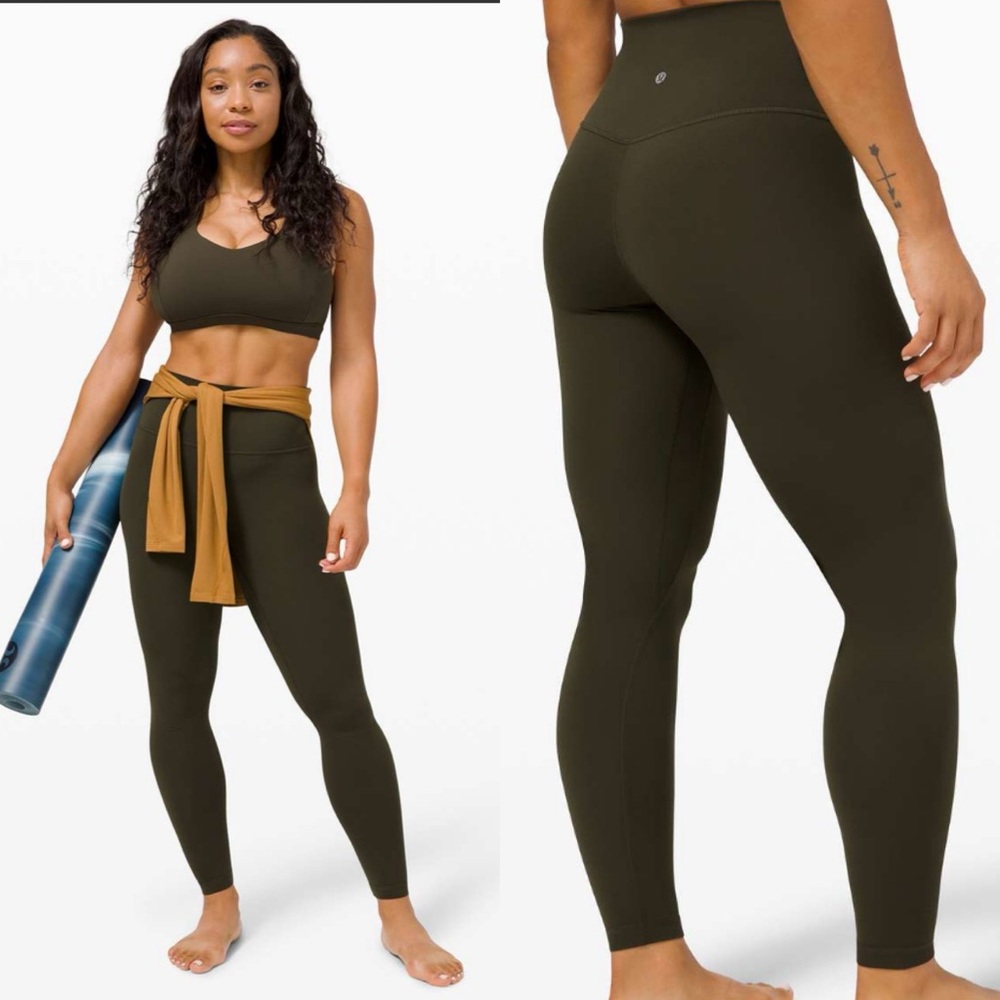 Lululemon Align Pant 28"
Dark Olive size 4